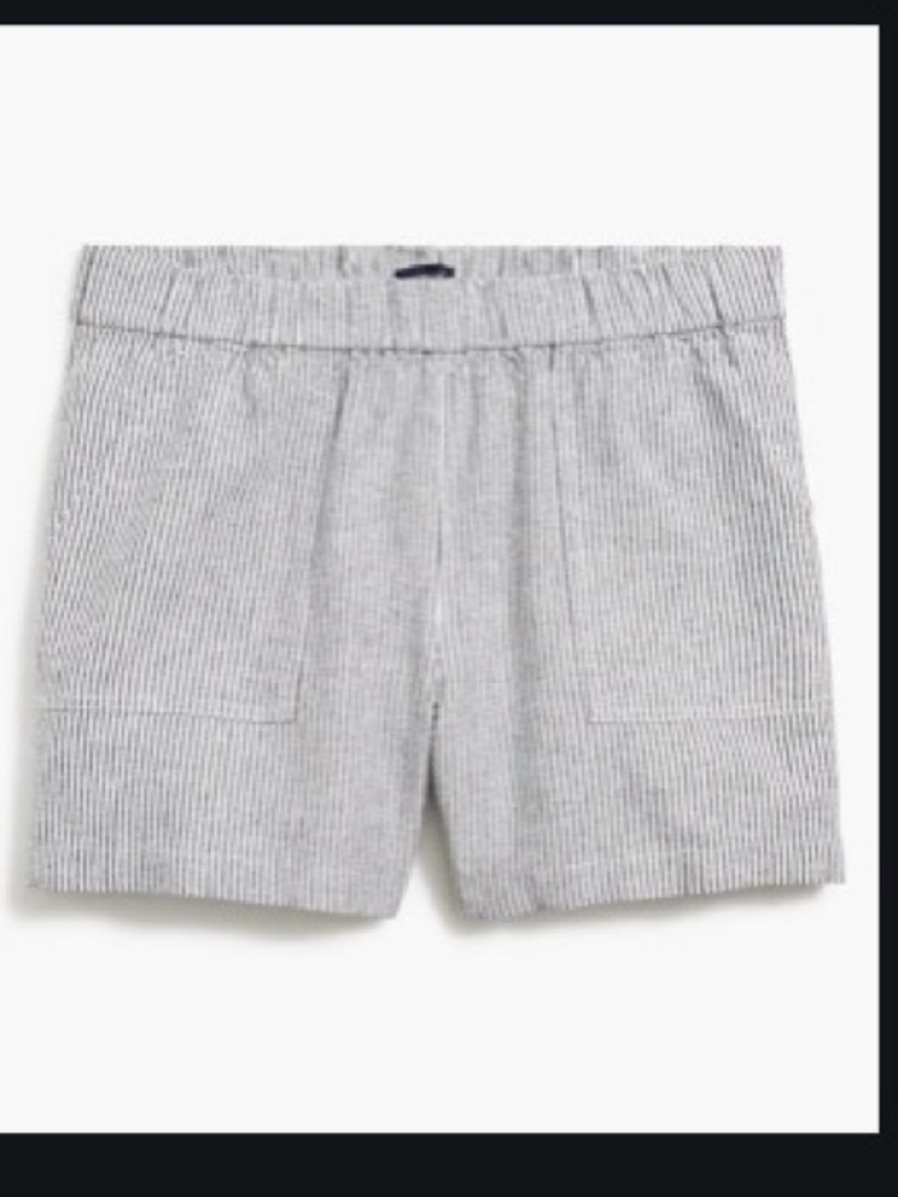 J. Crew Black and White High-Waist Shorts